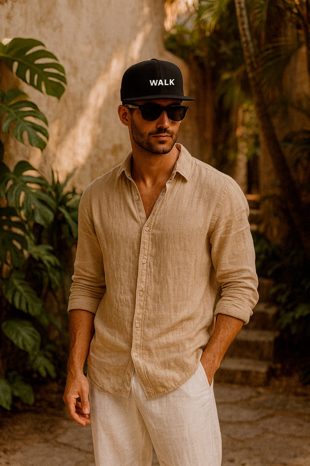 Boné Aba Reta Walk, Conforto Diário, Tecido Respirável