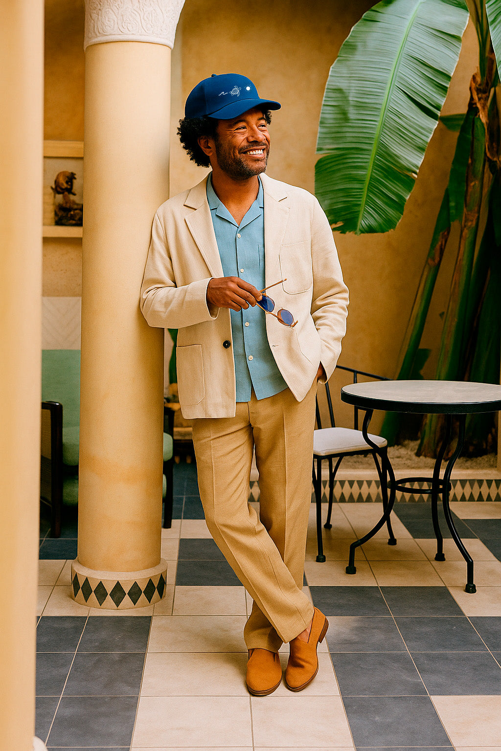 Boné Aba Curva Waves Tropical Hatz