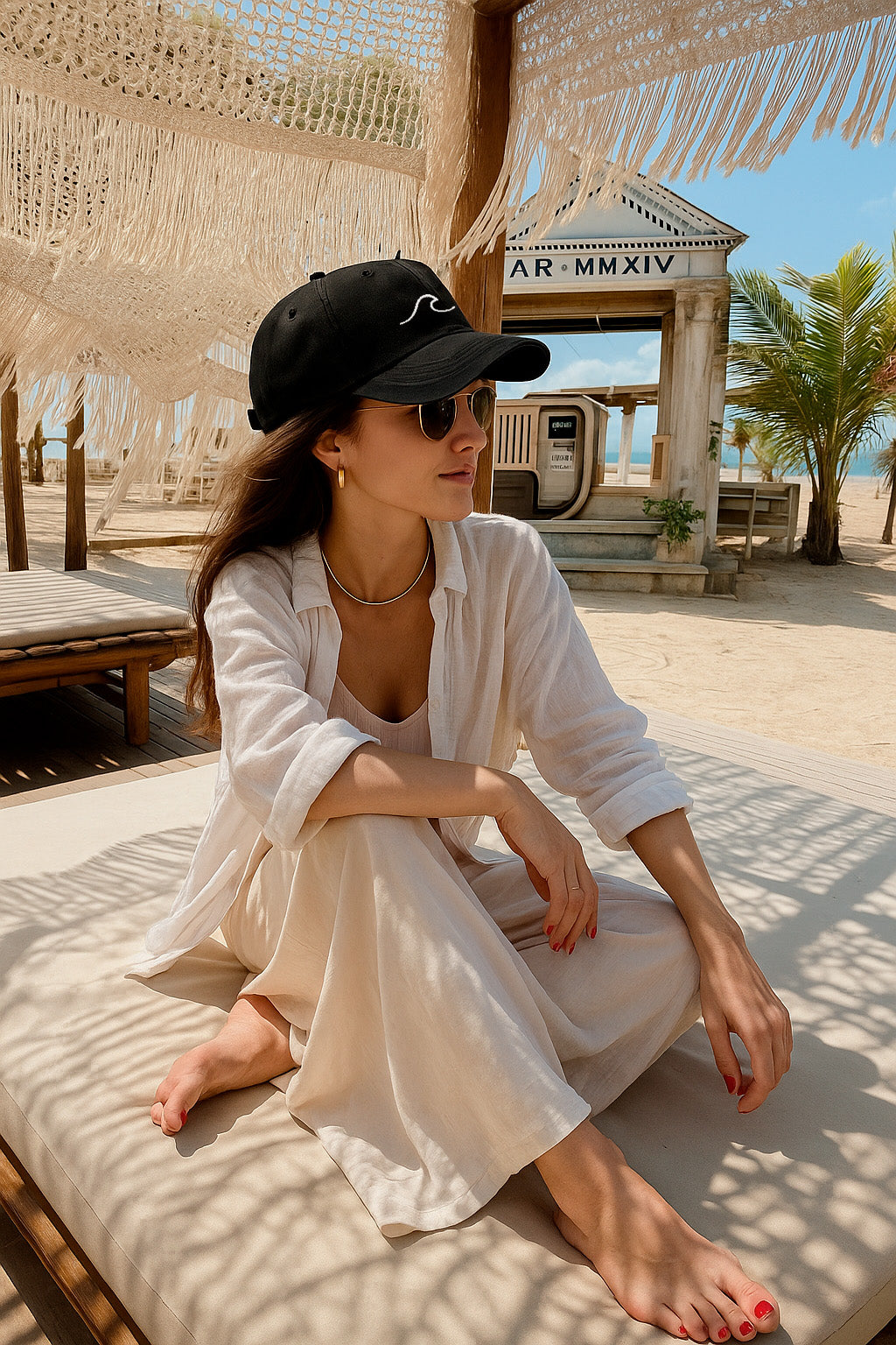 Boné Aba Curva Denim Trópical Hatz