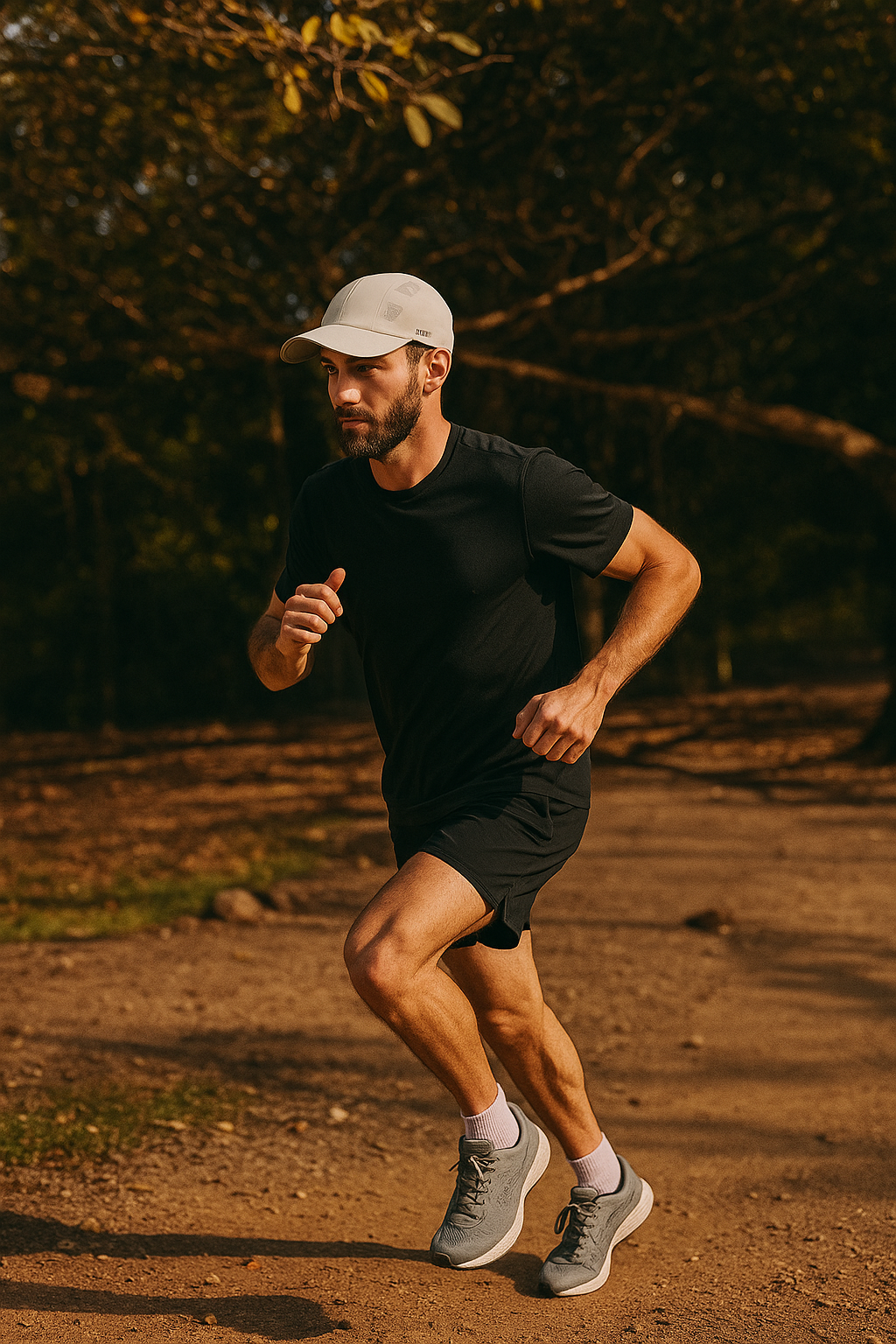Boné Esportivo Cinza Claro Leve, Anti Suor, Uso Diário