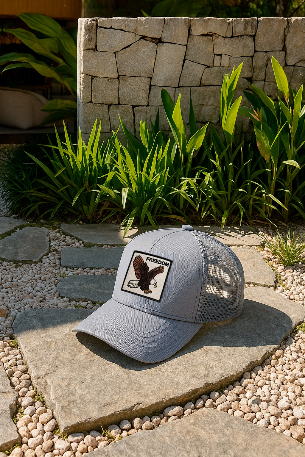 Boné Trucker Freedom Tela, Ajustável e Leve