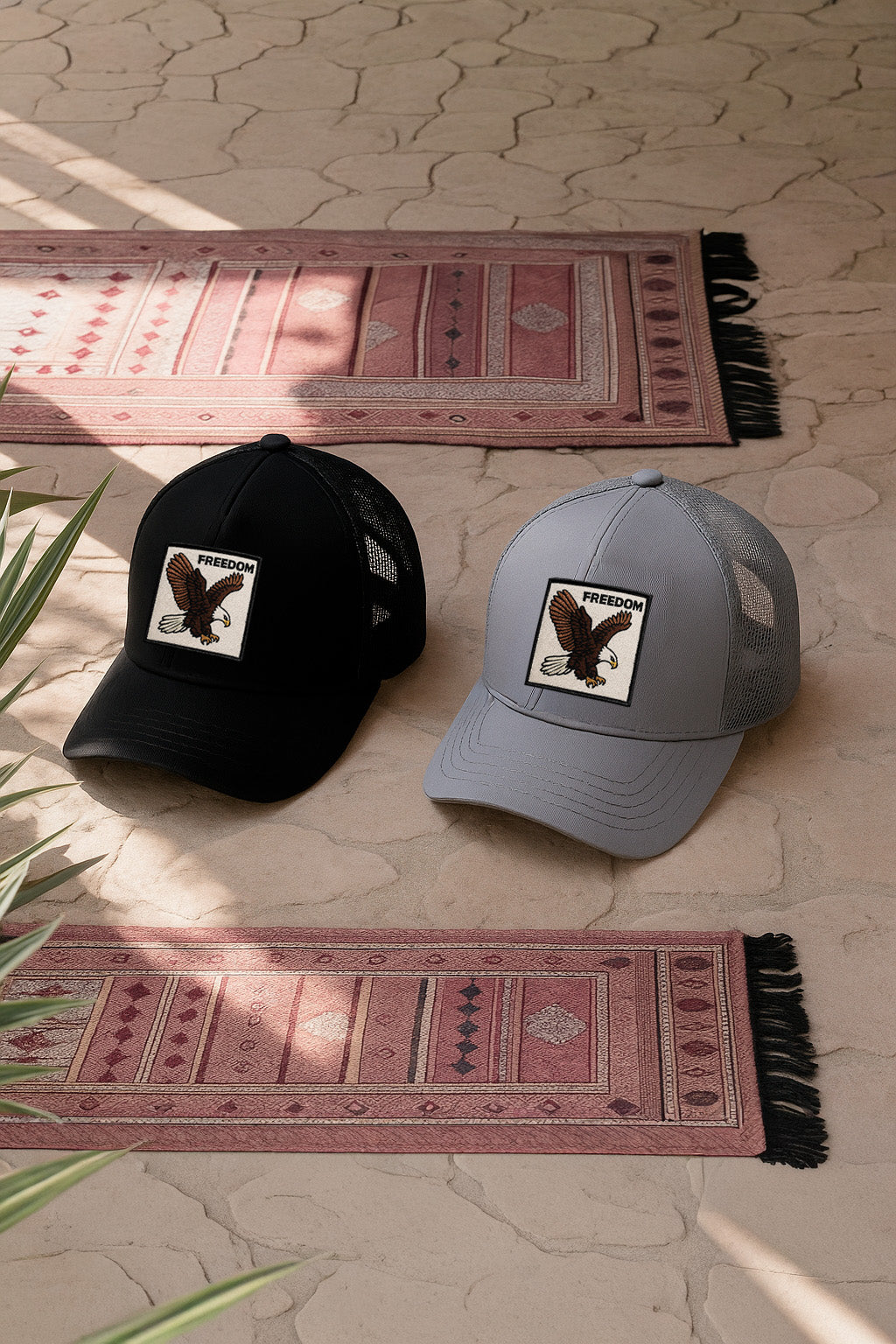 Boné Trucker Freedom Tela, Ajustável e Leve