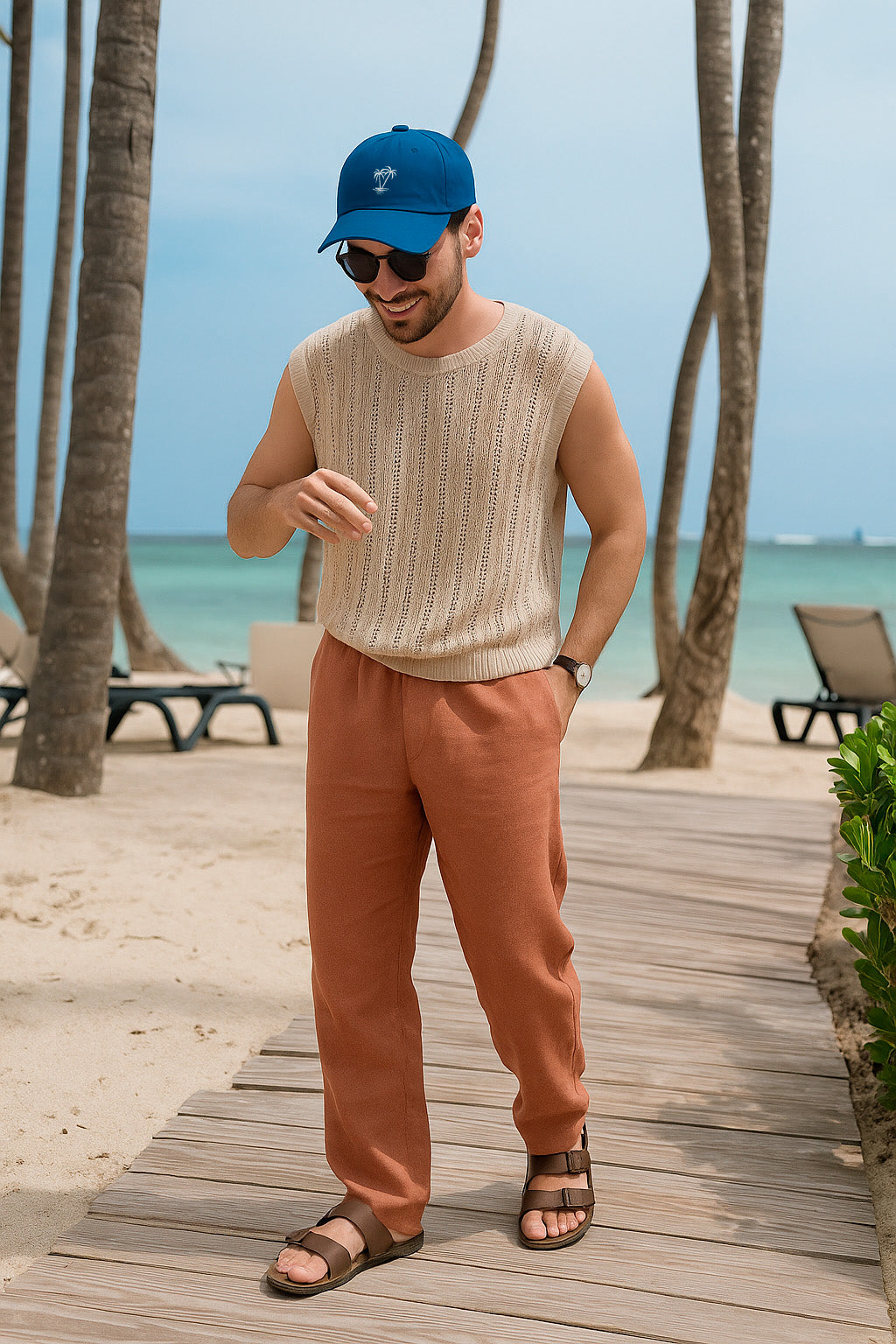 Boné Aba Curva Trópical Hatz