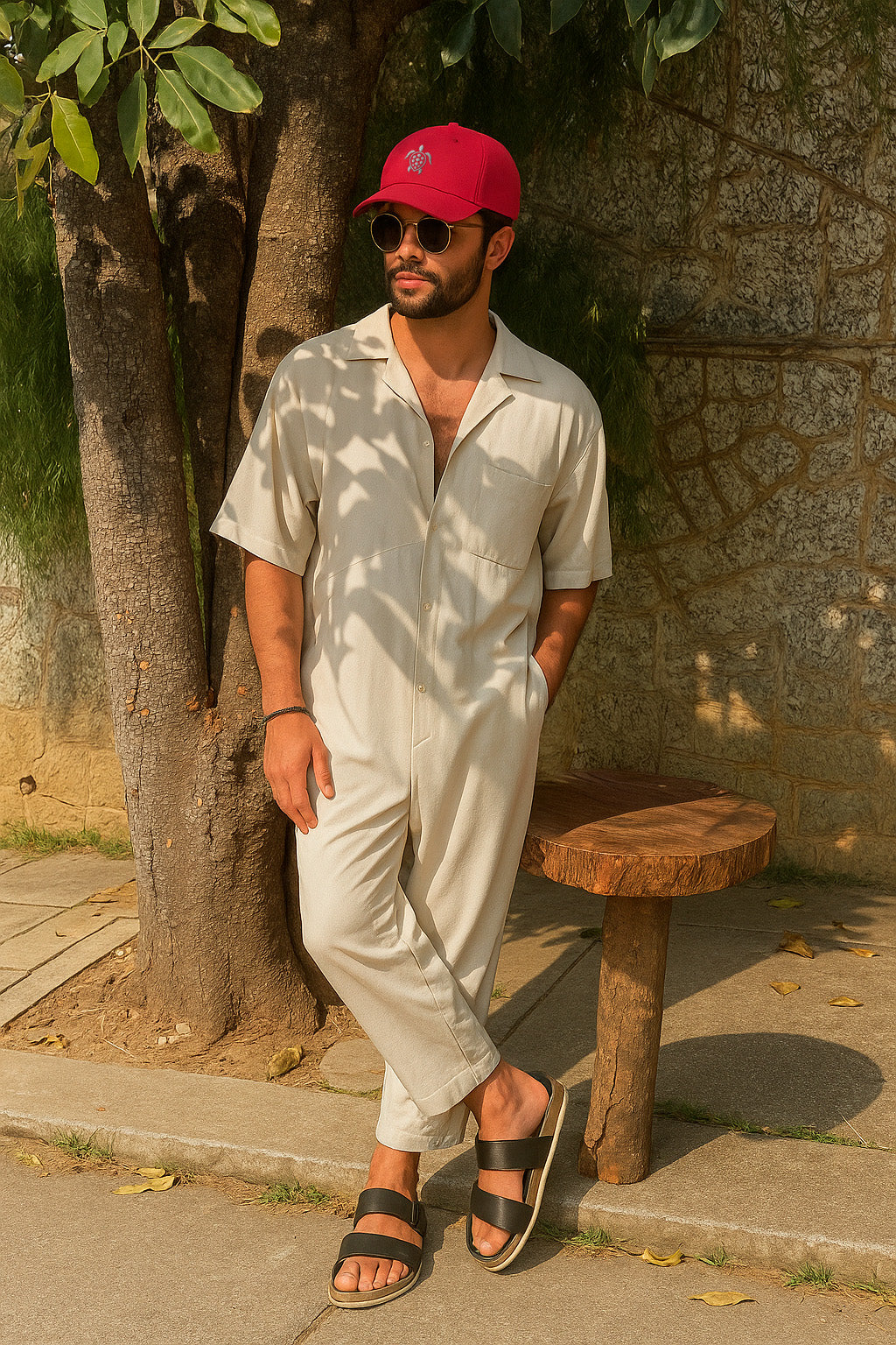 Boné Aba Curva Tartaruga Tropical Hatz