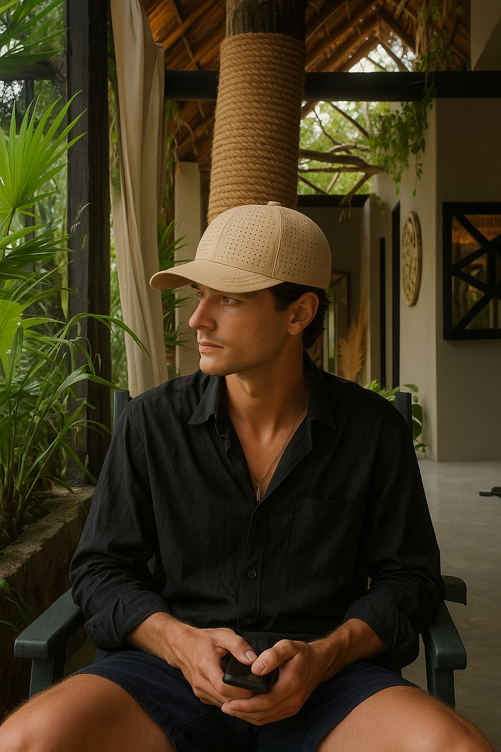 Boné Aba Curva Tropical  Urbano Premium Hatz