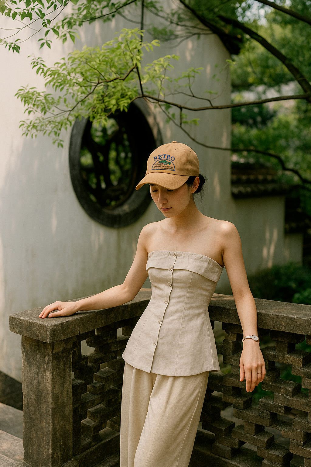 Boné Aba Curva Retro Trópical Hatz