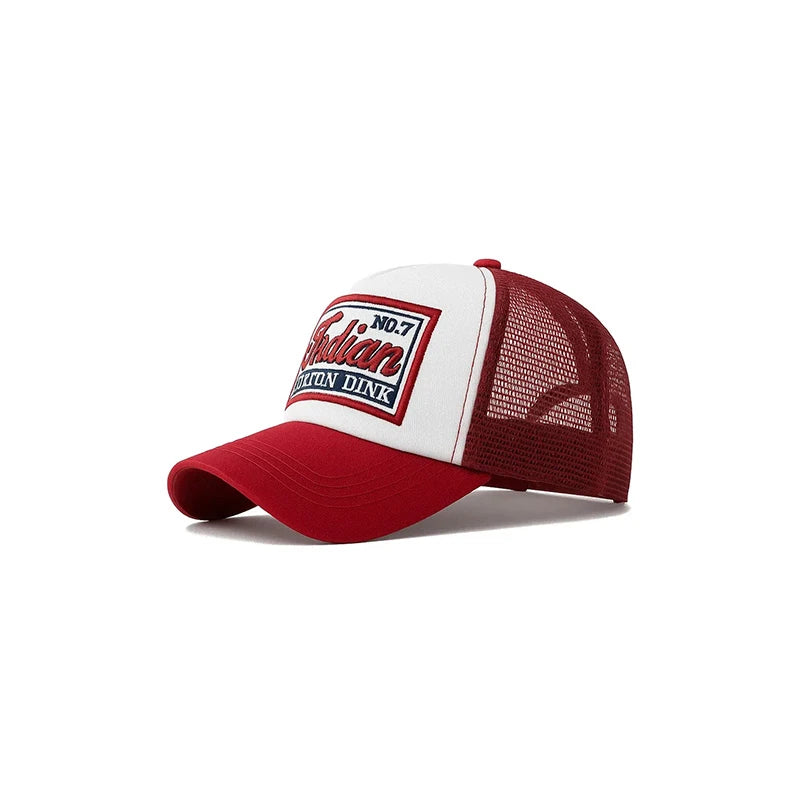 boné trucker vermelho
